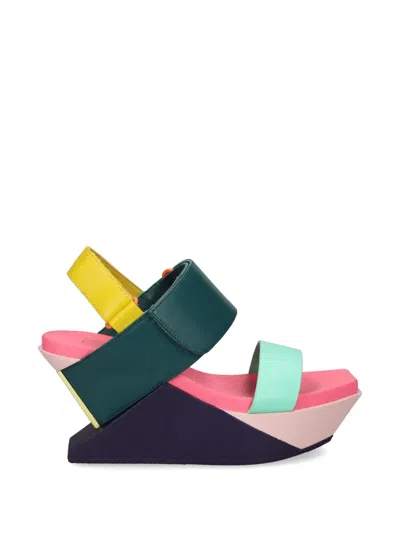 United Nude Delta Wedge Sandal Touch-strap Wedge Sandals In Multi