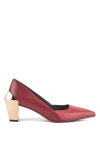United Nude Women's Red / Rose Gold Gem Pump Mid - Cranberry Mix