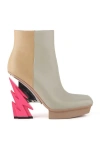 United Nude Glam Square Boot In Chalk
