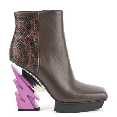 United Nude Glam Square Boot In Multi