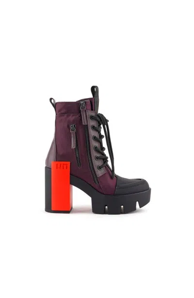 United Nude Grip Cap Mid Boots In Purple