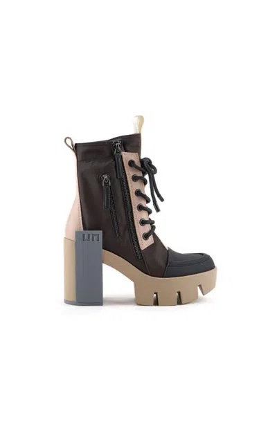 United Nude Grip Cap Mid Boots In Brown