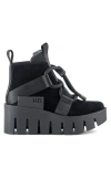 United Nude Grip Nomad Lo Platform Lug Bootie In Black