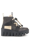 United Nude Grip Nomad Lo Platform Lug Bootie In Mono