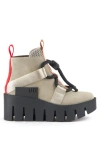United Nude Grip Nomad Lo Platform Lug Bootie In Sustained Grey