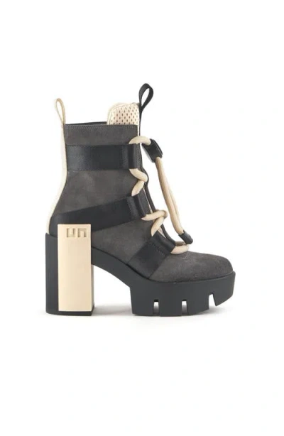 United Nude Grip Nomad Mid Platform Lug Bootie In Mono Ii