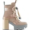 United Nude Grip Nomad Mid Platform Lug Bootie In Neutral