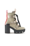 United Nude Grip Nomad Mid Platform Lug Bootie In Sustained Grey