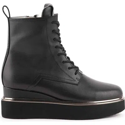 United Nude Juko Combat Boots In Black