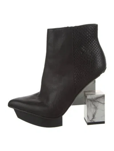 Pre-owned United Nude Leather Boots In Black