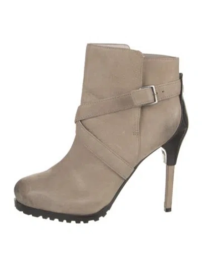 Pre-owned United Nude Leather Boots In Gray