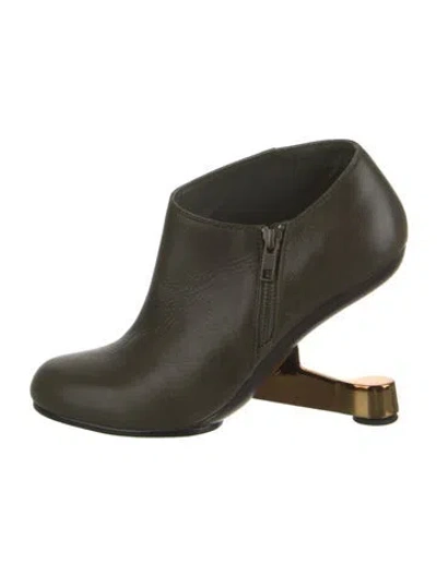 Pre-owned United Nude Leather Boots In Green