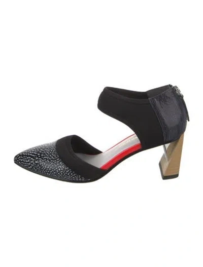 Pre-owned United Nude Leather D'orsay Pumps In Black