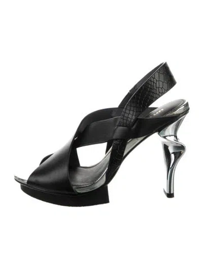 Pre-owned United Nude Leather Pumps In Black