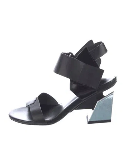 Pre-owned United Nude Leather Sandals In Black