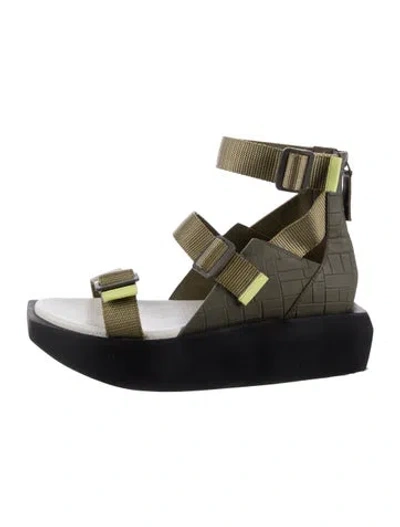 Pre-owned United Nude Leather Sandals In Green