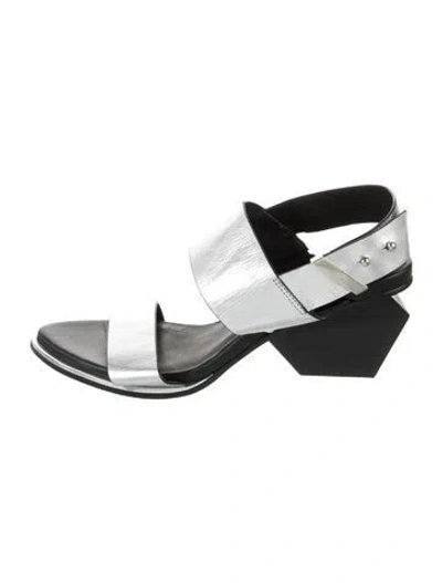 Pre-owned United Nude Leather Slingback Sandals In Multi