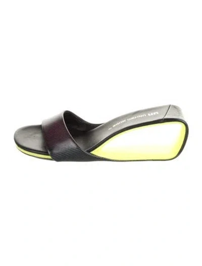 Pre-owned United Nude Leather Striped Sandals In Blue