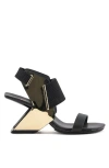United Nude Loop Reiki Hi Sandals In Black