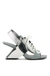 United Nude Loop Sporty Hi Sandal In Silver