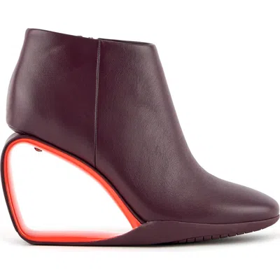 United Nude Mobius Ankle Bootie Hi In Burgundy