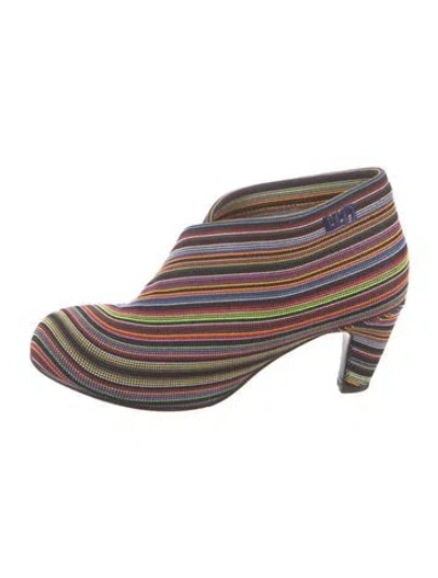 Pre-owned United Nude Patterned Boots In Black