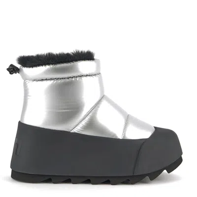United Nude Polar Bootie Ii In Silver