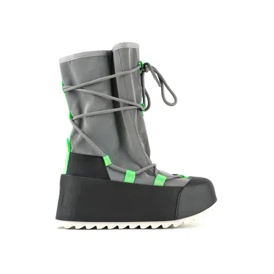 United Nude Polar Calf Boot In Silver