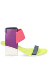 United Nude Raila 60mm Colour-block Sandals In 蓝色