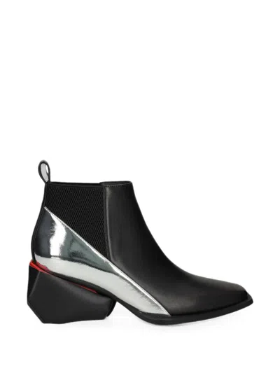 United Nude Ricky Mid Ankle Boots In Black