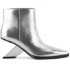 United Nude Rockit Pull On Bootie In Silver