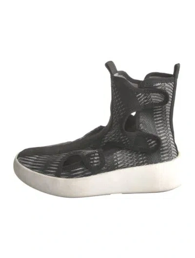 Pre-owned United Nude Rubber Athletic Sneakers In Black