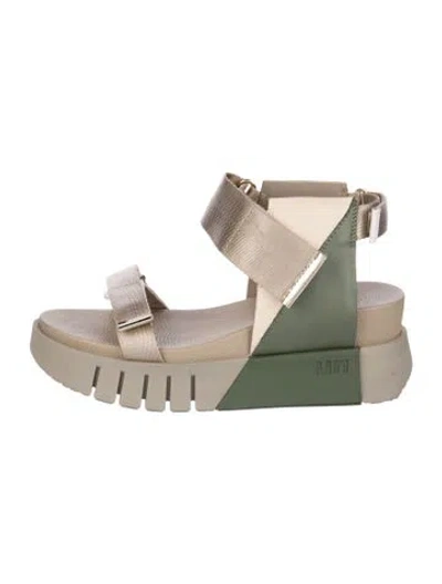 Pre-owned United Nude Sandals In Green/neutrals