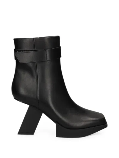 United Nude Sculptural Platform Ankle Boots In Black