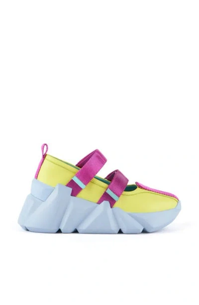 United Nude Space Kick Jane In Blue/yellow/orange