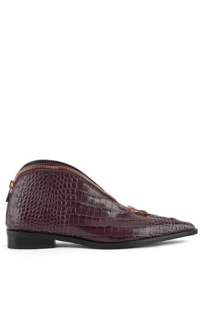 United Nude Stacy Lo Boot In Burgundy