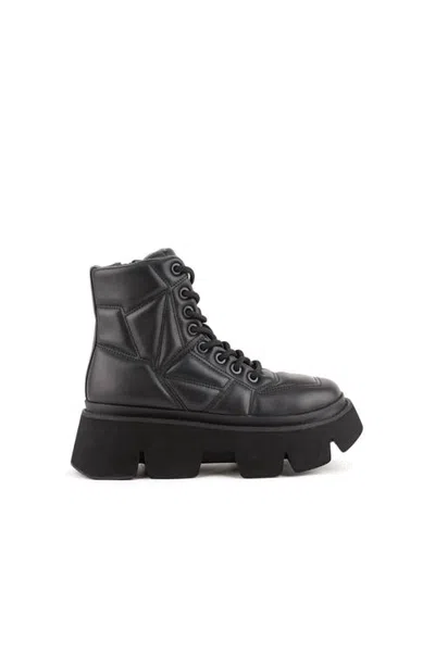 United Nude Stomper Puffy Combat In Black