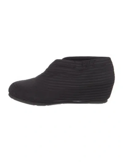 Pre-owned United Nude Striped Boots In Black