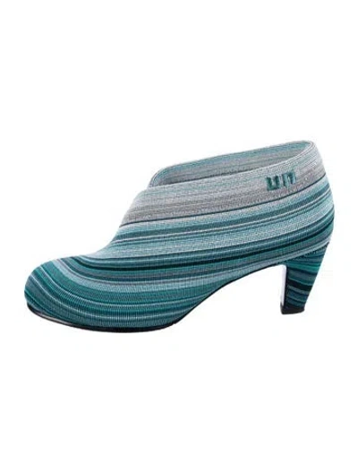 Pre-owned United Nude Striped Boots In Blue