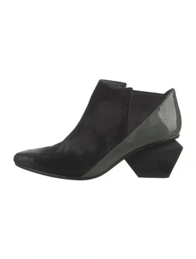 Pre-owned United Nude Suede Boots In Black