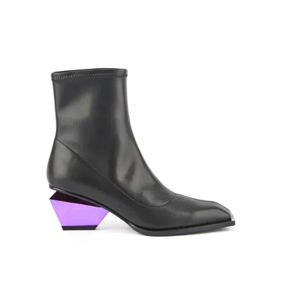 United Nude Women's Black / Pink / Purple Jacky Bootie - Black In Black/pink/purple