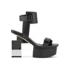 United Nude Cubist Sandal In Black