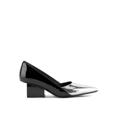 United Nude Women's Black / Silver Raila Pump - Silver + Black In Animal Print