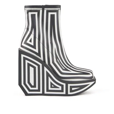 UNITED NUDE WOMEN'S BLACK / WHITE WA BOOTIE HI -  MONO