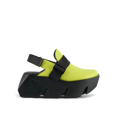 United Nude Women's Black / Yellow / Orange Bull Mule - Caution In Black/yellow/orange