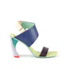 United Nude Zuma Sandal Mid In Blue/green