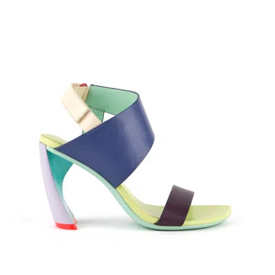 UNITED NUDE WOMEN'S BLUE / GREEN ZUMA SANDAL HI - PARTY