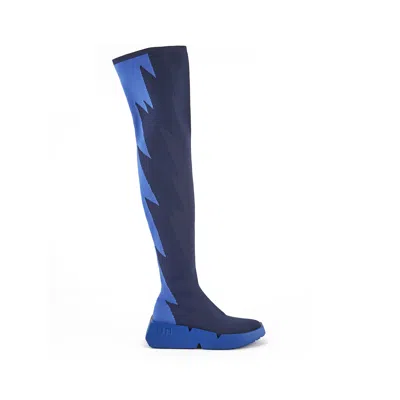 United Nude Women's Blue Mega Long Boot - Cobalt