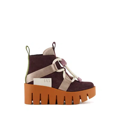 United Nude Women's Brown Grip Nomad Lo Ii - Caramel Mix In Burgundy