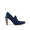United Nude Women's Gem Loafer Hi - Midnight Blue In Animal Print